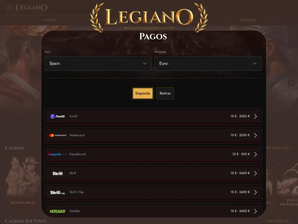 Legiano Deposita