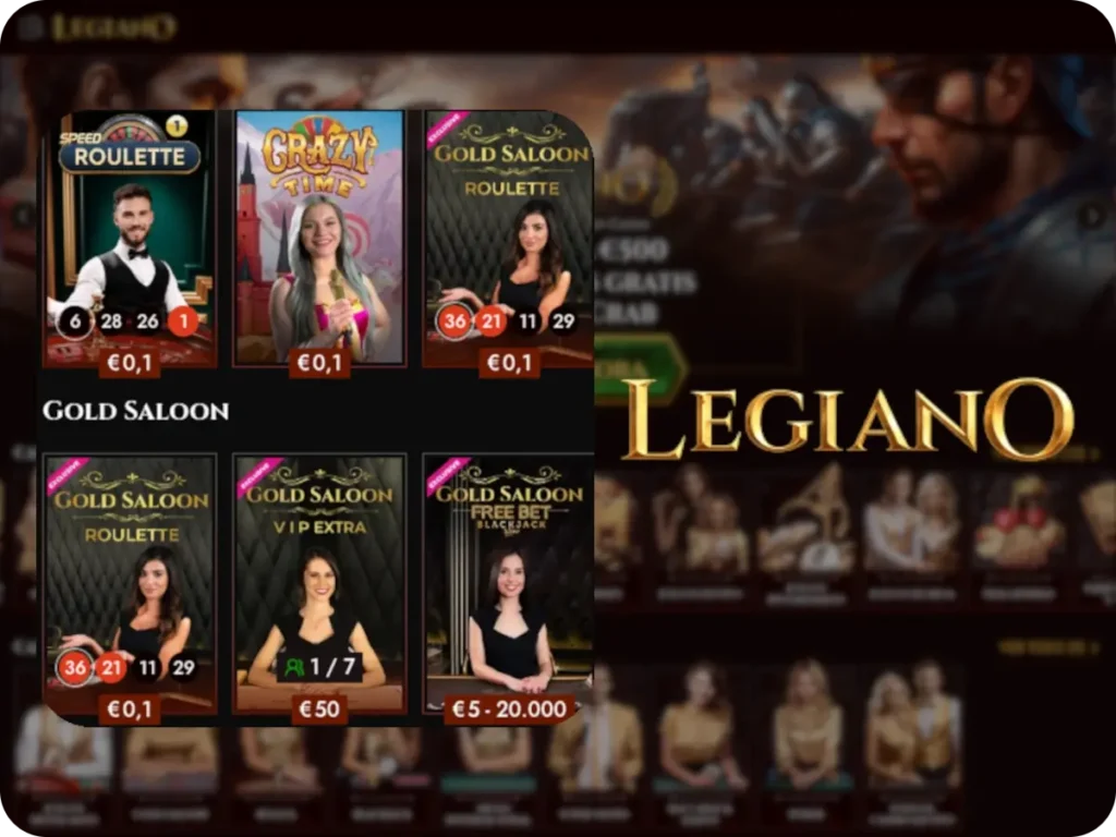Juegos en vivo de Legiano